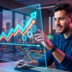 Diagrama de engranajes y código representando el SEO técnico para startups y el crecimiento digital